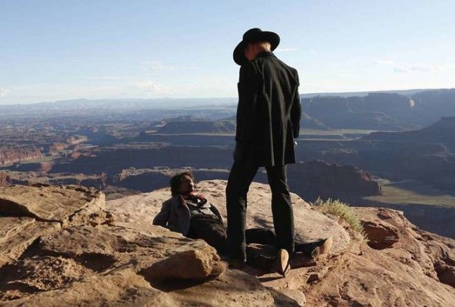 Ed Harris and Eddie Rouse in 'Westworld'