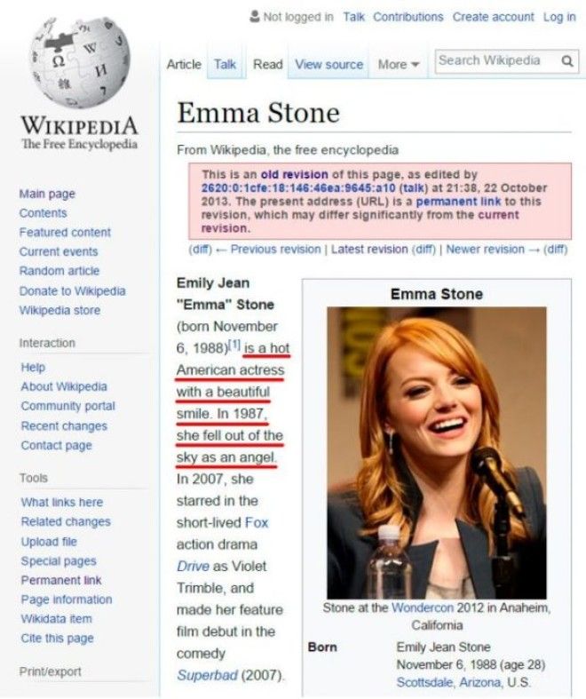 12 Of the Hilarious Wikipedia Edits By Internet Trolls