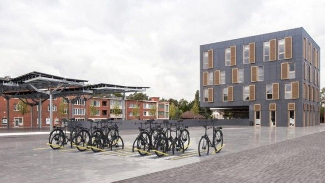 This Bike Rack Disappears Completely When Not in Use