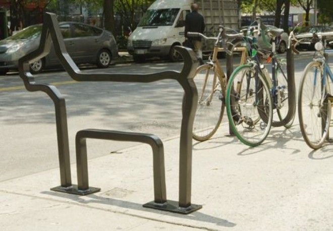 This Bike Rack Disappears Completely When Not in Use