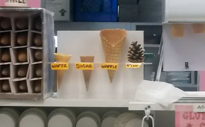 This Cone Display At My Local Ice Cream Shop