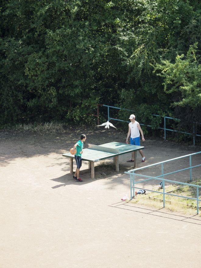 The Diverse Daily Life of a Ping Pong Table in Germany 