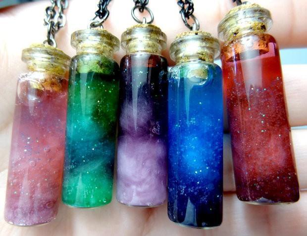 The bottled nebula is an easy way to add a little sparkle to your room