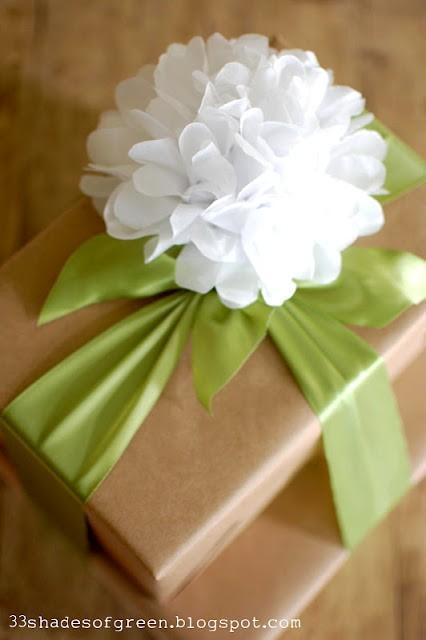 Top your present with a flower like this