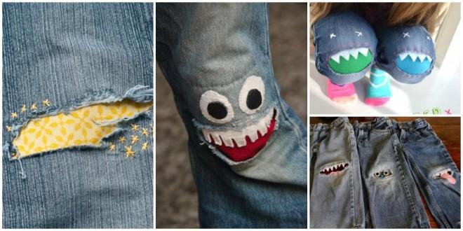 Here are some properly mended pants
