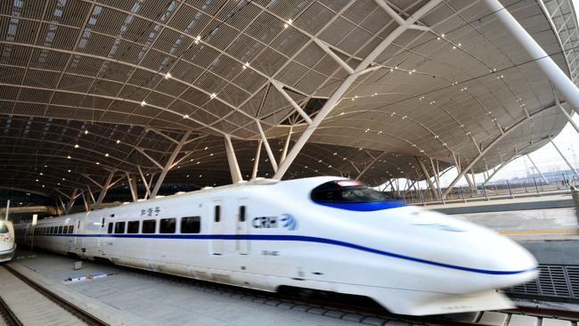 The first high-speed train in the country