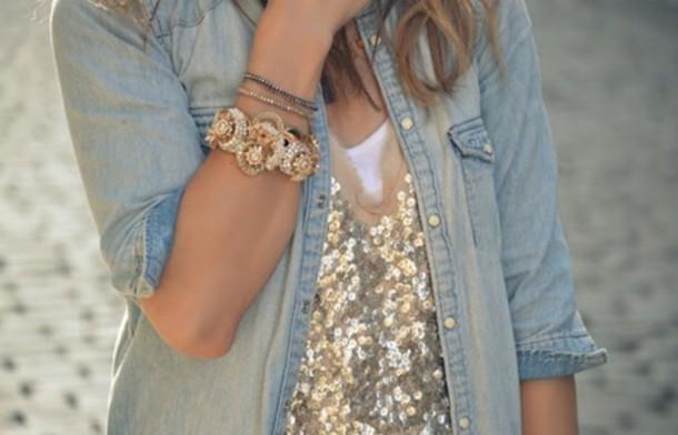 Sequin statement outfit