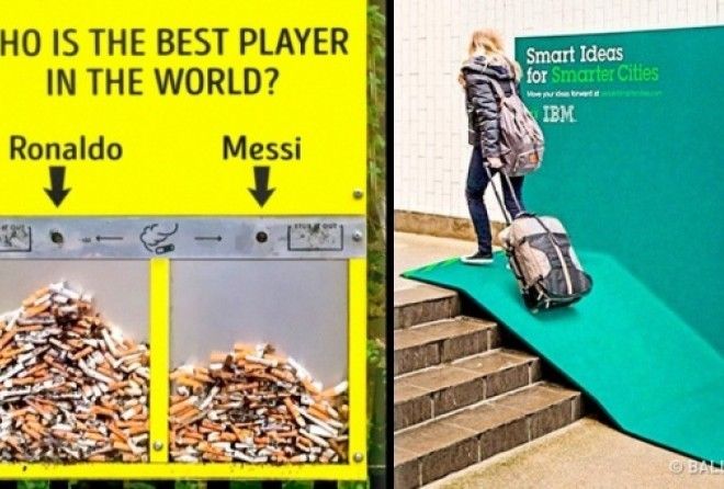 Few examples of outdoor advertising that draw clients in and offer them something useful.