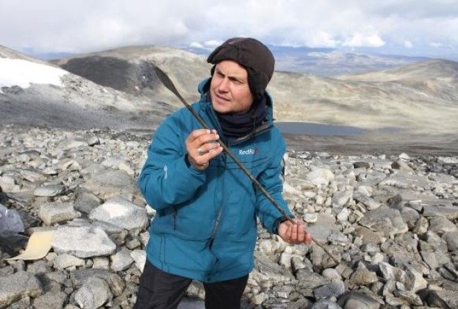 Fieldwork carried out by a team of archaeologists in Norway's Mountains of Oppland is being assisted by melting glacial ice.