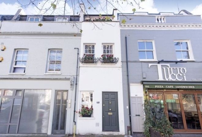 This three-story house in London is only 7 feet 7 inches wide