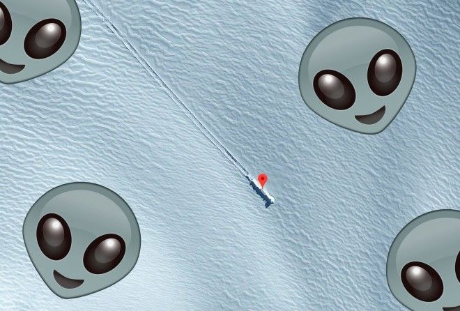 Unidentified mass spotted on Google Earth near Antarctica