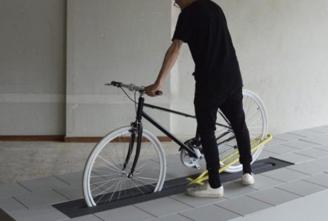 The 'Align' bike rack by Milou Bergs aims to solve the problem of infrastructure clutter.
